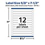 Avery Laser/Inkjet Multipurpose Labels, White, 12 Labels/Sheet, 250 Sheets/Pack (94119-WMP250)~#|#~F9EF09B0-475D-4EA3-8C7D340FAEEE6B17_sc7
