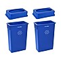 Alpine Industries Polypropylene Recycling Bin, 23 Gallon, Blue, 2/Pack (ALP477-R-BLU-PKG1-2)~#|#~F9EF30D1-7D22-44DD-AC2C21A6CA607C61_sc7