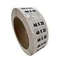 Nahanco 48 x 32 Plastic Size Marker, Black/White, 250/Roll (DSM-352)~#|#~F9F5767B-1820-4CBC-8D7F302119C4227C_sc7