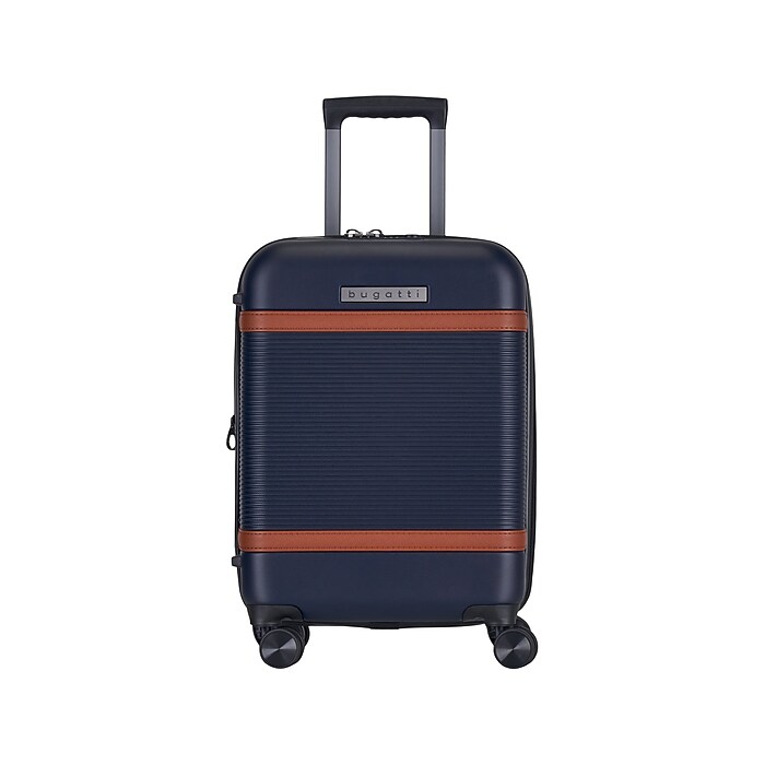 Bugatti Wellington 21 Hardside Suitcase 8 Wheeled Spinner TSA Checkpoint Friendly Navy HLG5120 Navy Staples