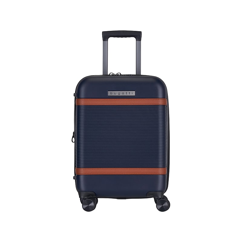 Bugatti Wellington 21" Hardside Suitcase, 8-Wheeled Spinner, TSA Checkpoint Friendly, Navy (HLG5120-Navy) image 1