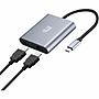 Adesso CyberHub 5020 USB-C to HDMI Digital Audio/Video Adapter, Male to Female, Black/Silver (AUH-5020)~#|#~F9F5C669-5D66-43E0-B9D232B3500F313F_sc7