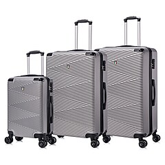 TUCCI AVENZA 3-Piece Hardside Luggage Set with Spinner Wheels