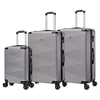 TUCCI AVENZA 3-Piece Hardside Luggage Set with Spinner Wheels