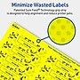 Avery Laser/Inkjet Rectangle Multipurpose Labels, 0.75" x 3.5", Neon Yellow, 1600/Box (94217)~#|#~F9F76C99-BC39-4652-A86E27C898C1820A_sc7