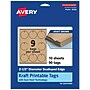 Avery 2-1/2" Diameter  Blank Price & Merchandise Tags, Kraft Brown, 90/Carton (95326-KMT10)~#|#~F9F913A3-81B3-4038-B0C0086BCD42AECA_sc7