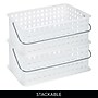 iDESIGN Medium Stackable Plastic Storage Bin, White, 3/Pack (29405M3)~#|#~F9F9F0B8-934C-4ABA-853A3F08DB5C85A7_sc7