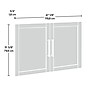 Sauder GarageCore 32"H Door Kit for Base Cabinet, White (446196)~#|#~FA023DF6-0872-44AE-B5F1F3E895186382_sc7