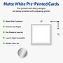Avery Silver Border Matte Blank Card, White, 120/Pack (S00-F3C)~#|#~FA04B492-93CD-4D1A-A7D5DC7E6FD30F6C_sc7
