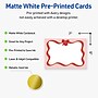 Avery Gold-Pink Bow General Use Blank Cards, White, 20/Pack (S00-FFK)~#|#~FA084D07-8B32-493C-913E65E9AE7182F5_sc7
