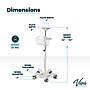 Viva Comfort Edan Elite V-Series Monitor Universal Vital Sign Mobile Stand with Mounting Plate, White (ADIME912-C-MP-07-MK)~#|#~FA0B8033-62D7-4BD8-8D75F81E087E2375_sc7