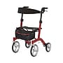 Medline European-Style Folding Rollator, Adult, Red (MDS86880R)~#|#~FA0C9574-D15F-4454-9D17436EA3AE3084_sc7