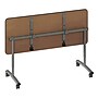 Correll 60"W x 30"D Adjustable Foldable Rectangular Training Room Table, Laminate, With Wheels, Black Granite~#|#~FA11A92C-8F5F-445E-B0B24FF7FA54ACF0_sc7