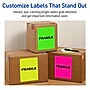 Avery Laser Shipping Labels, 8-1/2" x 11", Assorted Neon, 15 Labels/Pack (5975)~#|#~FA124B6E-4A17-4590-BBE7265D6C88E1BE_sc7