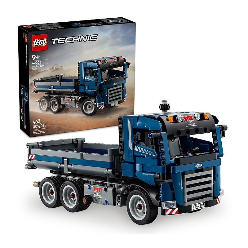 LEGO Technic Tipping Dump Truck, 462 Pieces (42203) image 1