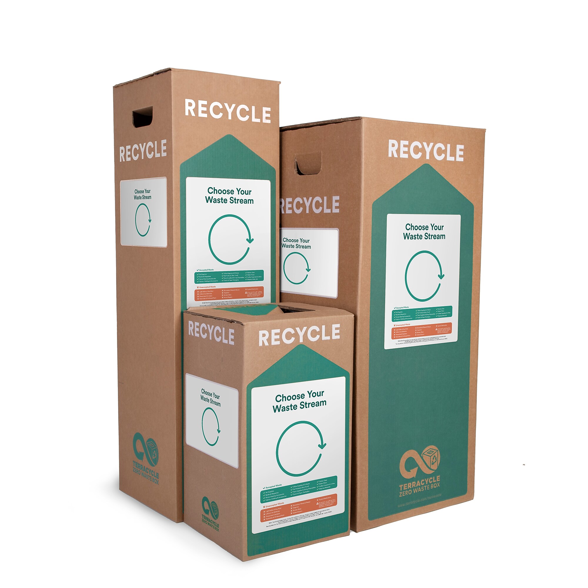 TerraCycle Cardboard Coffee Capsules Recycling Box, 21 Gallon, White/Green (240) Sansujyuku sansujyuku.com