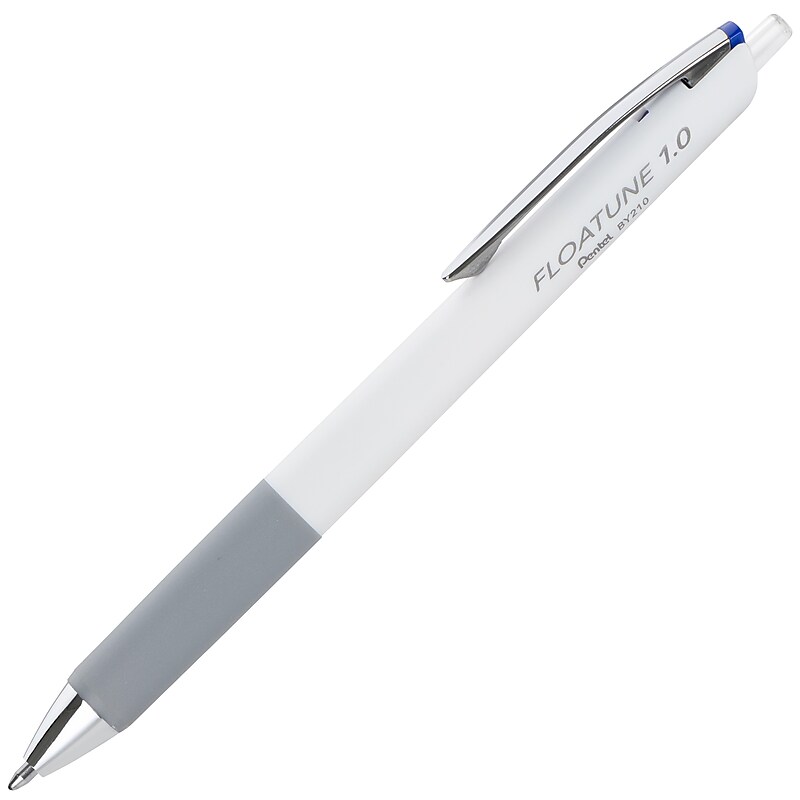 Pentel Floatune Retractable Rollerball Pen, Bold Point, 1.0mm, Blue Ink, Dozen (BY210-C) image 1