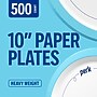 Perk™ Heavy-Weight Paper Plates, 10", Blue/White, 500/Carton (PK54330CT)~#|#~FA23FDD2-4158-4E9A-976CA8ADDCB5BA6E_sc7