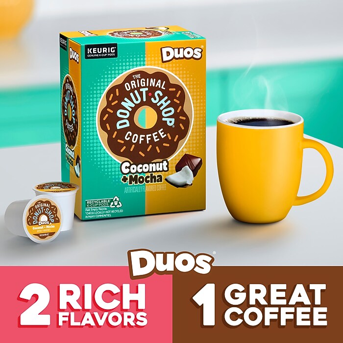 The Original Donut Shop Duos Coconut + Mocha Coffee Keurig® K-Cup