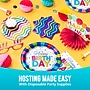 Say Hooray! Color Waves "Happy Birthday" 9" Paper Plates, Multicolored, 32 Plates/Pack (DTC382604DPLT)~#|#~FA26484F-D047-4AAC-BC0A306CF7262D8D_sc7