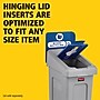 Rubbermaid Slim Jim Single-Stream Recycling Station, 23 Gallon, Gray/Blue (2185055)~#|#~FA26A178-4CD1-46DA-B5237D0B6C823A1F_sc7