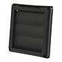 Deflect-O Supurr-Vent 4" Louvered Dryer Vent Hood, Black (HS4BLK/48)~#|#~FA2B2130-022A-40E9-BFF704807F3F4C0F_sc7