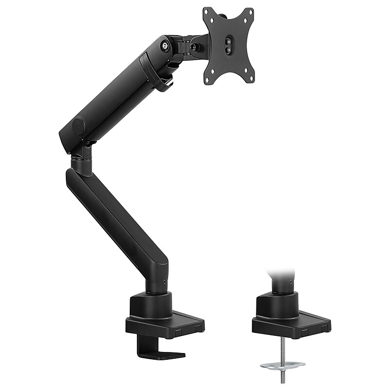 Mount-It! Adjustable Single Monitor Desk Mount, Up to 32", Black (MI-2671) image 1