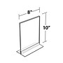 Azar Sign Holder, 8" x 10", Vertical, Clear Acrylic, 10/Pack (102718)~#|#~FA2F0C09-E0AD-460D-BCB697D0BFE33D67_sc7
