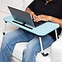 Mind Reader 13.75" x 23.5" MDF/Metal Lap Desk/Laptop Stand With Folding Legs, Blue (LBSTUDY-BLU)~#|#~FA2F847A-3CC5-4F0C-AB8E10BFB22C7844_sc7