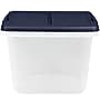 Home Logic 29 Qt. Latch Lid Storage Tote, Clear/White, 6/Pack (7102-010000044)~#|#~FA2FE2B9-3E50-4CB2-A2A4CAE13CE9D172_sc7
