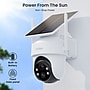 aosu 2K QHD 3.0-MP Outdoor Dual-Band Wireless AI-Smart Solar Security 4-Camera Kit with HomeBase Recorder, White (C9C-4H)~#|#~FA337B58-D3DB-44EF-85501E5B1F149C74_sc7