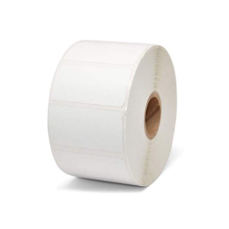 Zebra PolyPro 3000T Polypropylene Thermal Transfer Label, White, 1" x 2", 8 Rolls (17154) image 1