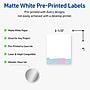 Avery Laser/Inkjet Rectangle Multipurpose Labels, 4" x 3-1/3", White, 40/Pack (S00-F3Q)~#|#~FA42F4F2-D973-43CA-A5F4B78D89F14AA6_sc7
