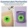 Avery Decorative Edge Multipurpose Labels, 2-1/2" x 2-57/64", Neon Green, 60/Pack (94121)~#|#~FA43C6B7-242A-4440-87CBF5349A238C76_sc7