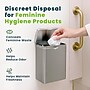 Alpine Industries Stainless Steel Sanitary Napkin Disposal Receptacle, 10" x 3.74", Silver (451-SSB-MK)~#|#~FA43EA65-A491-40E9-8C377D44C03DEEDA_sc7
