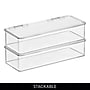 iDESIGN Medium Stackable Plastic Storage Bin, Clear (40263)~#|#~FA4A5A7C-60BA-4804-9FE5D3679EBE5E41_sc7