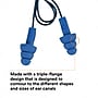 E-A-R UltraFit Metal Detectable Corded Earplugs, NRR 25 dB, Blue, 100/Box (3404007)~#|#~FA4BF22A-5C81-465B-9E7E3EFCAF2EFA98_sc7