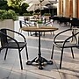 Flash Furniture TopGuard 31.25" Round Wood Dining Table with X-Base, Natural/Black Base (STRD31NATSI2222)~#|#~FA4DB665-1F66-42D9-BC49C1F50D11DD09_sc7