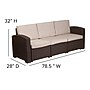 Flash Furniture Seneca Faux Rattan Chair, Sofa and Table Set, Chocolate Brown, 4/Set (DADSF113RCBN)~#|#~FA57FAA3-029F-471F-8B9CA6896702A250_sc7