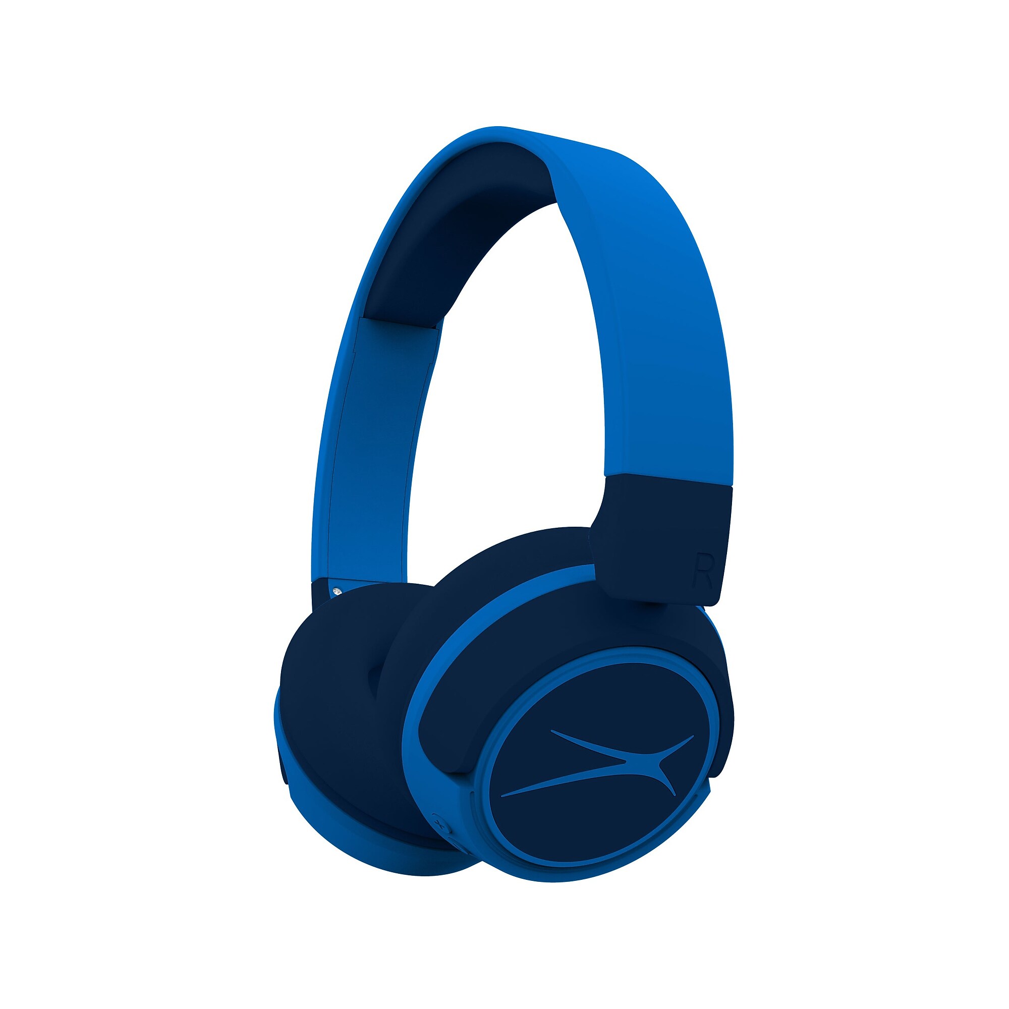 Altec Lansing Kid-Safe 2-in-1 Wired/Wireless Ambient Sound Over-Ear, Bluetooth, Knight Blue (MZX4410-KBLU) Simolary simolary.com