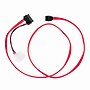 Rocstor Premium 1.6' Slimline SATA to SATA/LP4 Power Cable, Male to Male, Red (Y10C868-RD)~#|#~FA5FEFEC-4641-43B4-91014E567CEDFC9D_sc7
