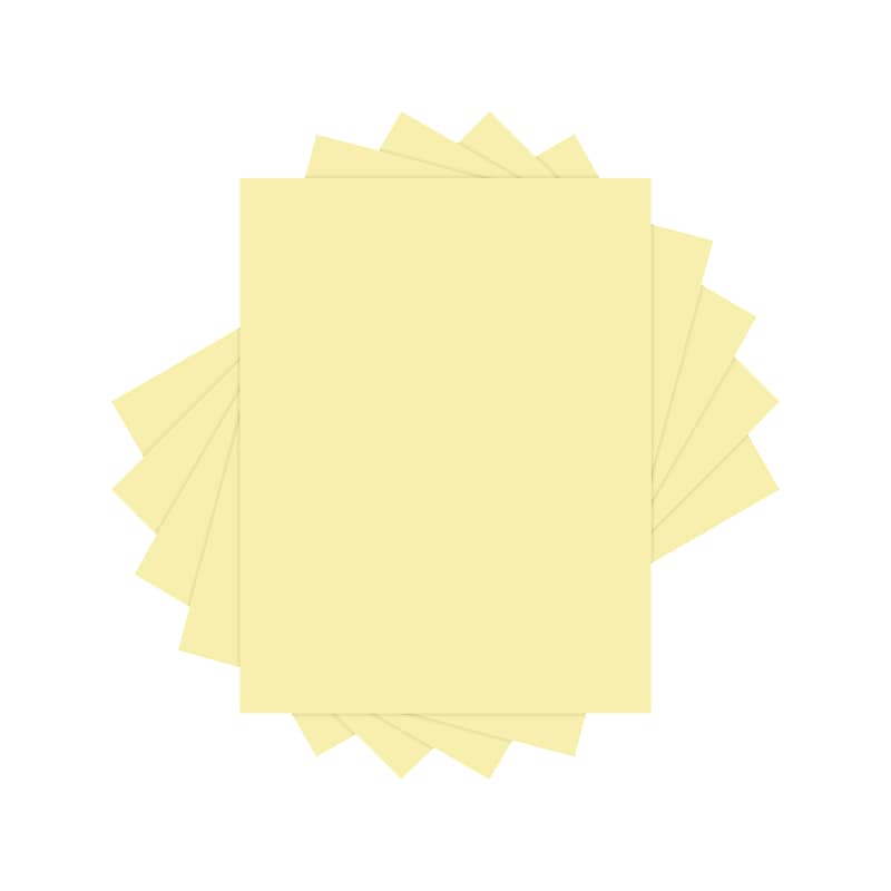 Lettermark Colors 30% Recycled Colored Paper, 20 lbs., 8.5" x 11", Canary, 500 Sheets/Ream (94290) image 1