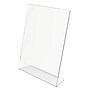 Staples Angled Vertical Sign Holder, 8.5" x 11", Clear, 6/Pack (ST63800)~#|#~FA68B399-AB27-41D4-BE27BA47EE87B321_sc7
