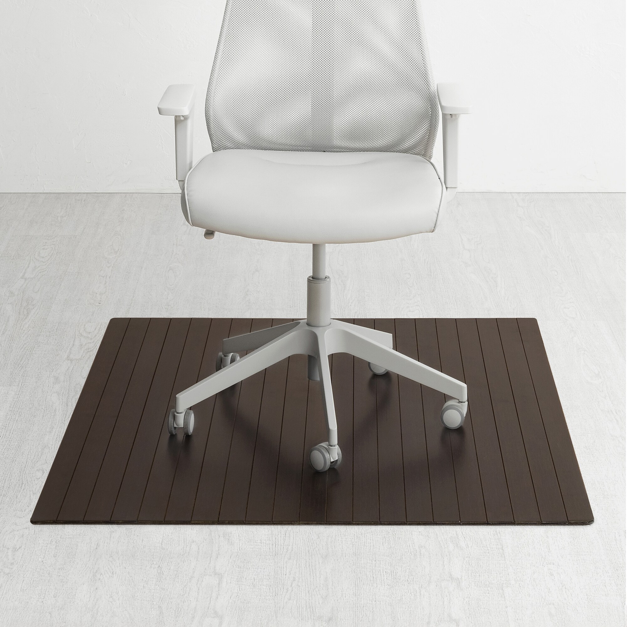 Anji Mountain Standard Bamboo Carpet & Hard Floor Chair Mat, 42″ x 48″, Java (AMB24080) Sansujyuku sansujyuku.com