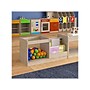 Flash Furniture Bright Beginnings Book Display with Transparent Storage Bin, 16"H x 31.5"W x 13"D, Brown (MK-KE20789-GG)~#|#~FA6E1C44-8BAB-40FC-A15C736DABA98915_sc7