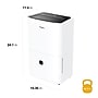 Whirlpool Energy Star 50-Pint Portable Dehumidifier, Covers up to 3,000 sq. ft., White (WHHD501AW)~#|#~FA720F74-4972-4C0F-8C72FD4A57633241_sc7