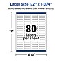 Avery Laser/Inkjet Multipurpose Rectangle Labels, 0.5" x 1.75", Clear, 8000 Labels/Box (94203)~#|#~FA727420-C8CF-4955-AEC335E5AF2166E3_sc7