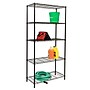 Honey-Can-Do 5-Shelf Metal Unit, 36"W, Black (SHF-09627)~#|#~FA729460-88E4-4840-95186D59254978B1_sc7