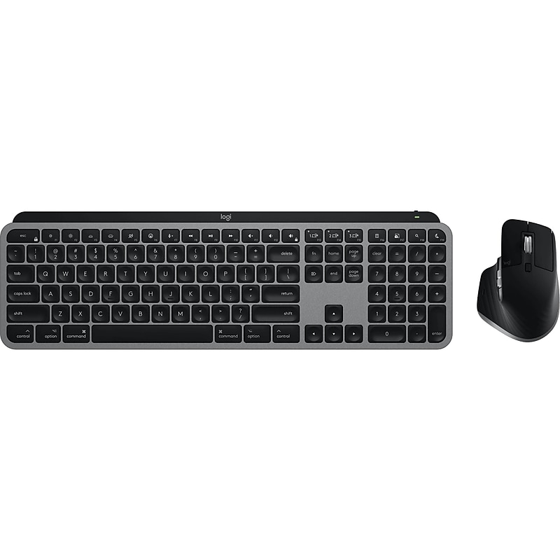 Logitech MX Keys S Combo Wireless Keyboard and Mouse Combo, Space Gray (920-012592) image 1