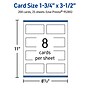 Avery Business Cards, 1-3/4" x 3-1/2", Glossy White, 200/Pack (95285)~#|#~FA799403-52B9-48D0-813C18E05C8B4248_sc7